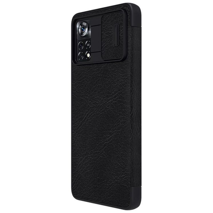 Чохол-книжка NILLKIN Qin Pro для Xiaomi Poco X4 Pro - Black: фото 4 з 20