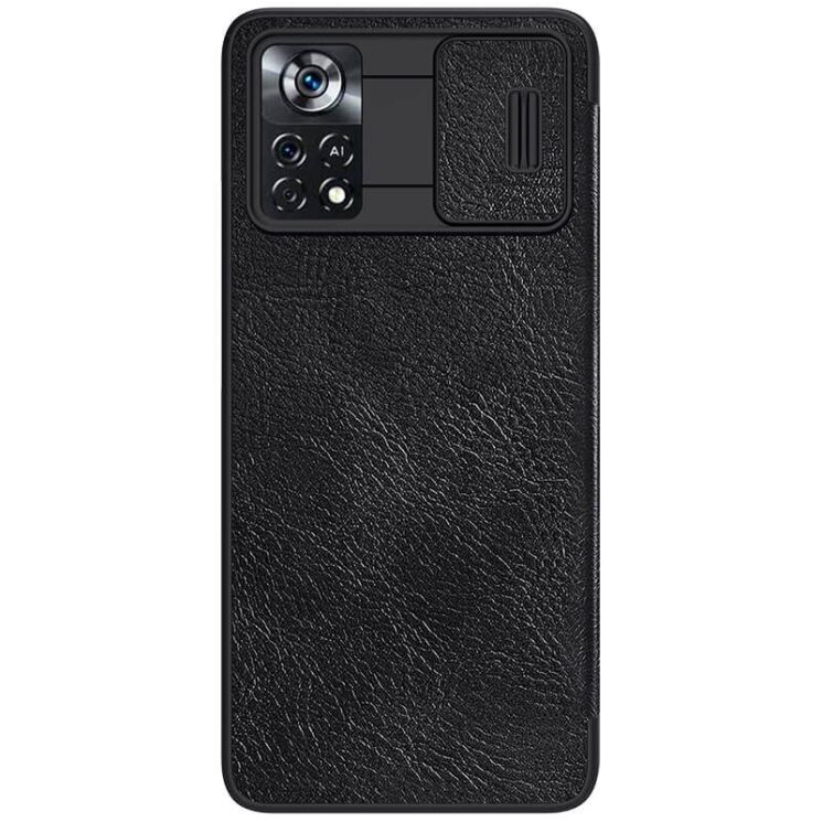 Чохол-книжка NILLKIN Qin Pro для Xiaomi Poco X4 Pro - Black: фото 2 з 20