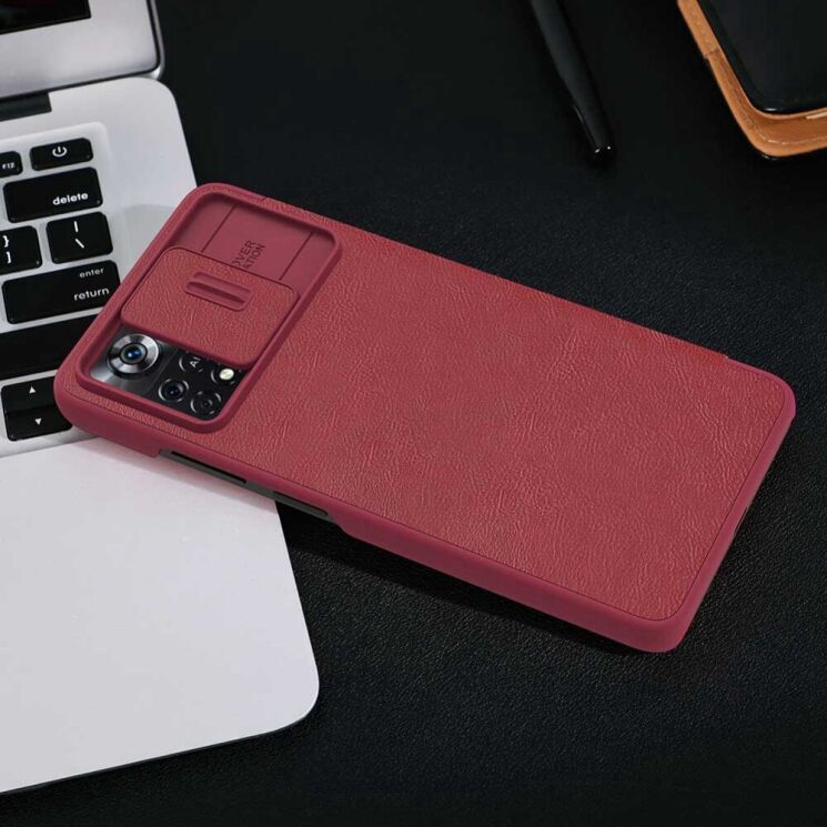 Чохол-книжка NILLKIN Qin Pro для Xiaomi Poco X4 Pro - Black: фото 18 з 20