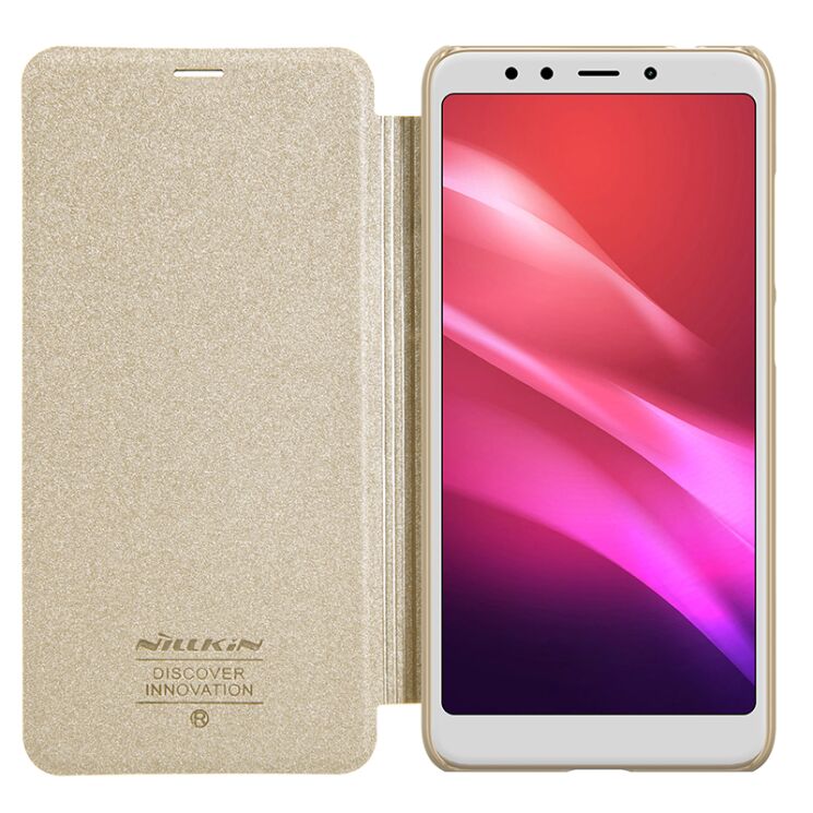 Чехол-книжка NILLKIN Sparkle Series для Xiaomi Redmi 5 - Gold: фото 5 из 17