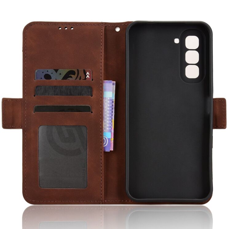 Чехол-книжка с карманами Deexe Wallet Stand для Infinix Hot 70 - Brown (422006Z) Чехол-книжка с карманами Deexe Wallet Stand для Infinix Hot 70 - Brown: фото 4 из 17