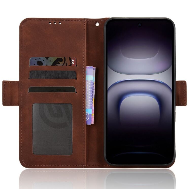 Чехол-книжка с карманами Deexe Wallet Stand для Infinix Hot 70 - Brown (422006Z) Чехол-книжка с карманами Deexe Wallet Stand для Infinix Hot 70 - Brown: фото 5 из 17