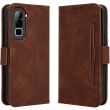 Чохол-книжка з кишеньками Deexe Wallet Stand для Infinix Hot 70 - Brown (422006Z)