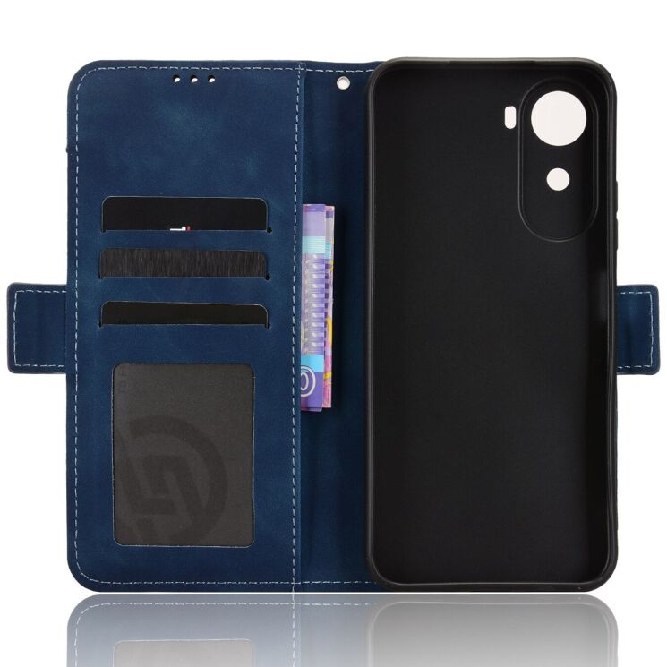 Чехол-книжка с карманами Deexe Wallet Stand для Xiaomi Redmi A7 Pro - Blue: фото 3 из 15