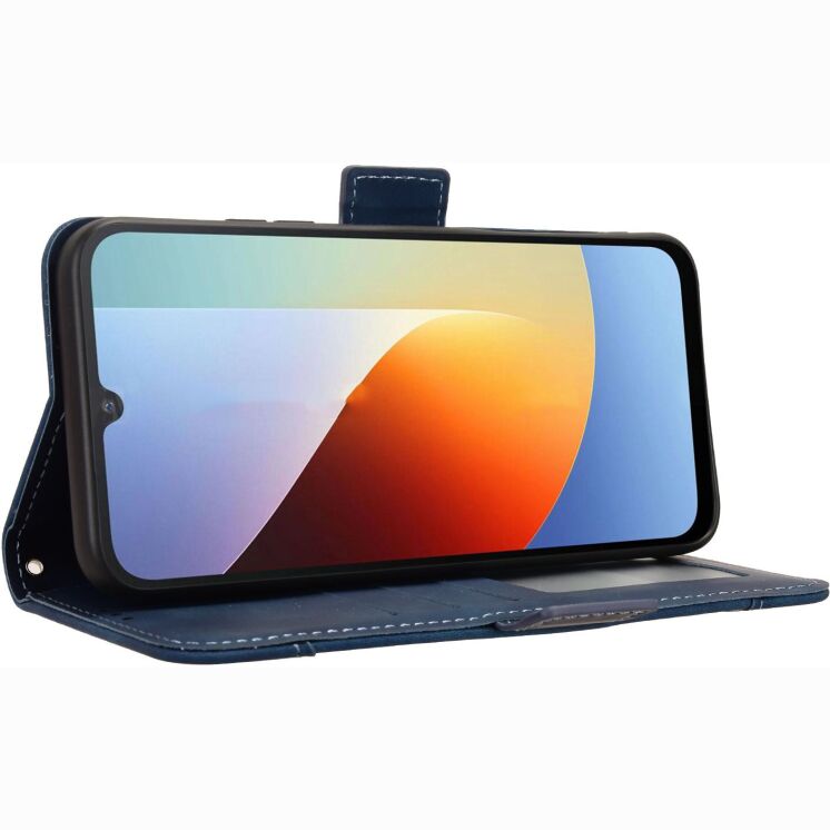 Чехол-книжка с карманами Deexe Wallet Stand для Xiaomi Redmi A7 Pro - Blue: фото 5 из 15