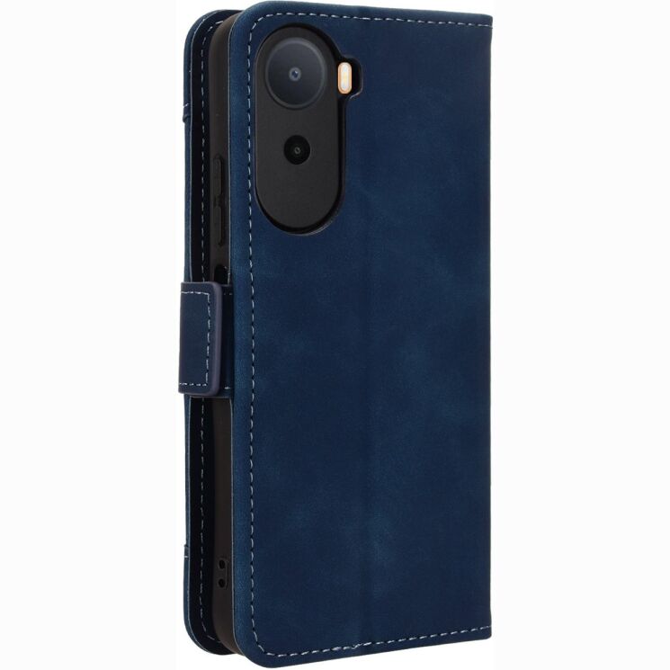 Чехол-книжка с карманами Deexe Wallet Stand для Xiaomi Redmi A7 Pro - Blue: фото 6 из 15