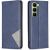 Чехол-книжка с карманами UniCase Geometric Pattern для Infinix Hot 70 - Blue: фото 1 из 10
