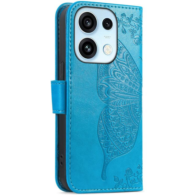 Чохол-книжка з малюнком UniCase Butterfly Pattern для OPPO Reno 16 / 16 Pro - Blue (413214L) Чохол-книжка з малюнком UniCase Butterfly Pattern для OPPO Reno 16 / 16 Pro - Blue: фото 5 з 14