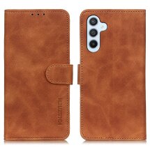 Чехол-книжка с застежкой KHAZNEH Retro Wallet для Samsung Galaxy S26 FE - Brown: фото 1 из 8