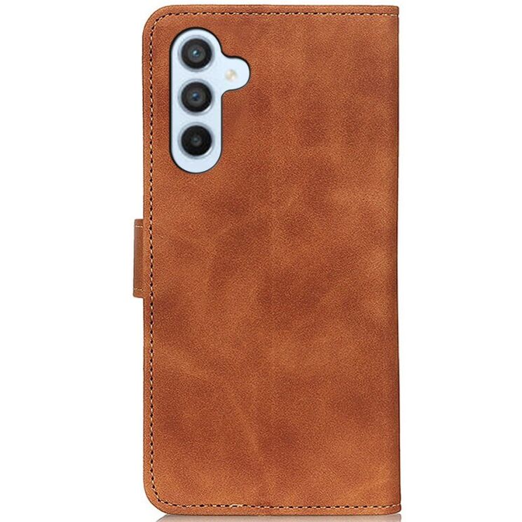 Чехол-книжка с застежкой KHAZNEH Retro Wallet для Samsung Galaxy S26 FE - Brown: фото 5 из 8