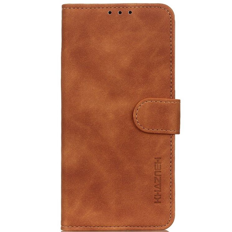 Чехол-книжка с застежкой KHAZNEH Retro Wallet для Samsung Galaxy S26 FE - Brown: фото 4 из 8