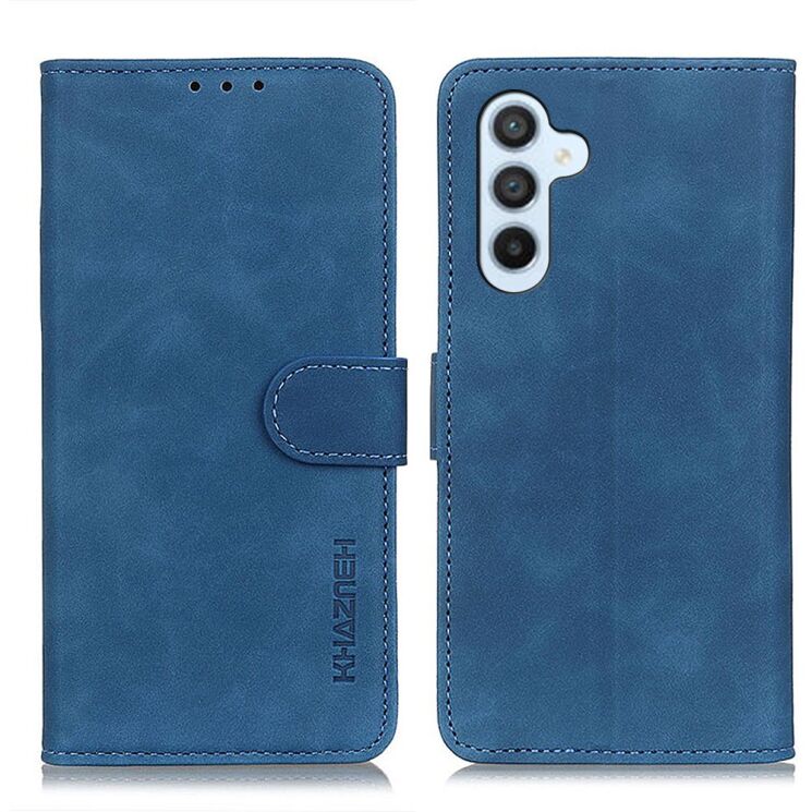 Чехол-книжка с застежкой KHAZNEH Retro Wallet для Samsung Galaxy S26 (S942) - Blue: фото 1 из 8