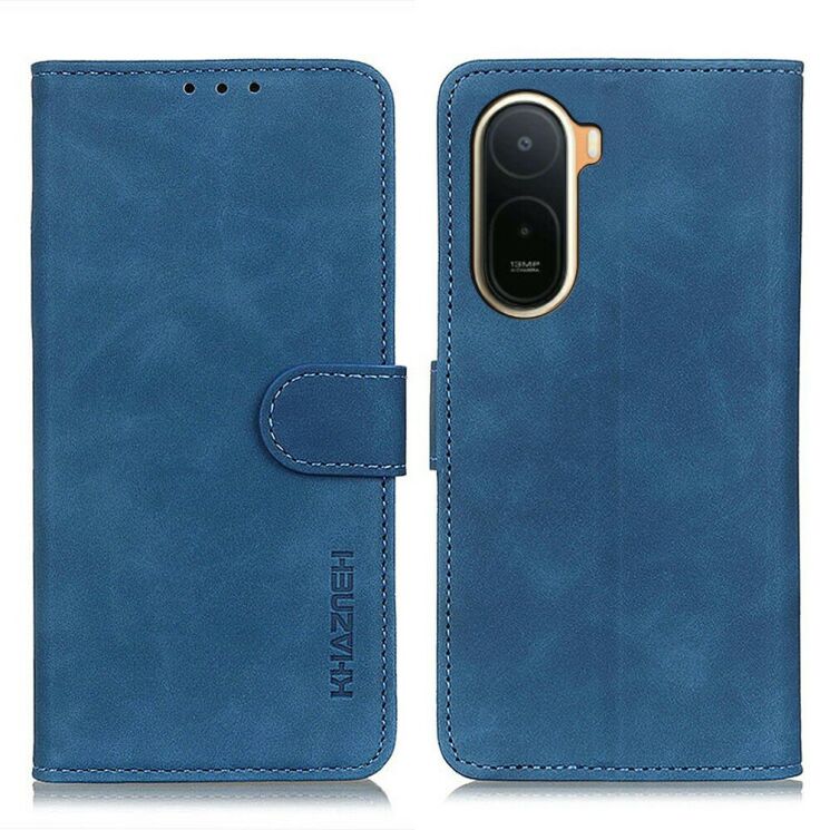 Чехол-книжка с застежкой KHAZNEH Retro Wallet для Xiaomi Redmi A7 Pro - Blue: фото 1 из 8