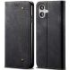 Чехол-книжка UniCase Jeans Wallet для Apple iPhone 16 - Black (360711B). Фото 1 из 7