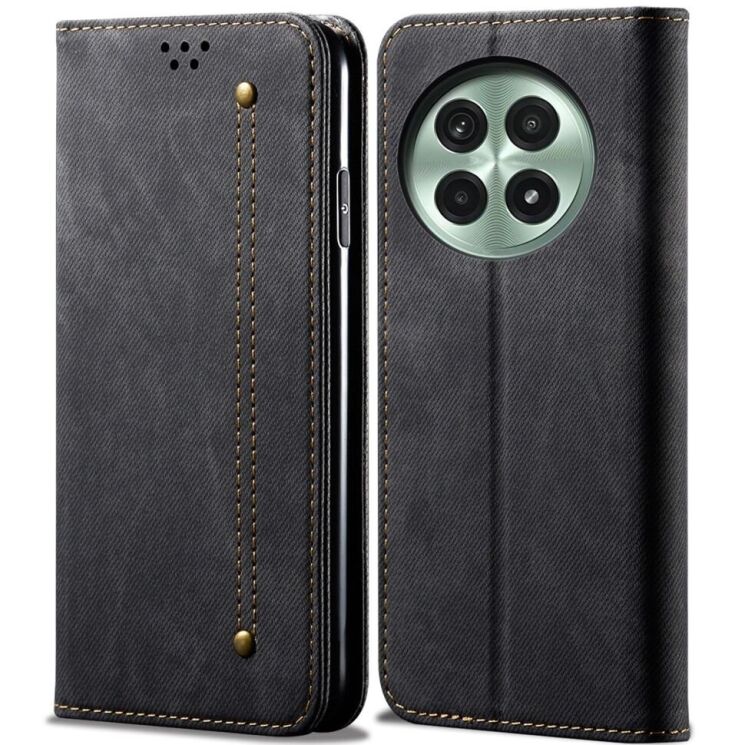 Чохол-книжка UniCase Jeans Wallet для OnePlus 13 - Black: фото 1 з 6