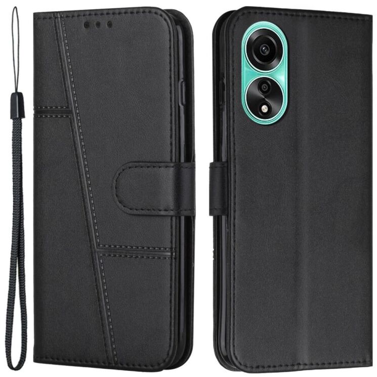 Чехол-книжка UniCase Jet Cover для OPPO A58 - Black: фото 1 из 10