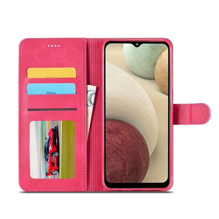 Чехол LC.IMEEKE Wallet Case для Samsung Galaxy A22 (A225) / M22 (M225) - Red: фото 4 из 17