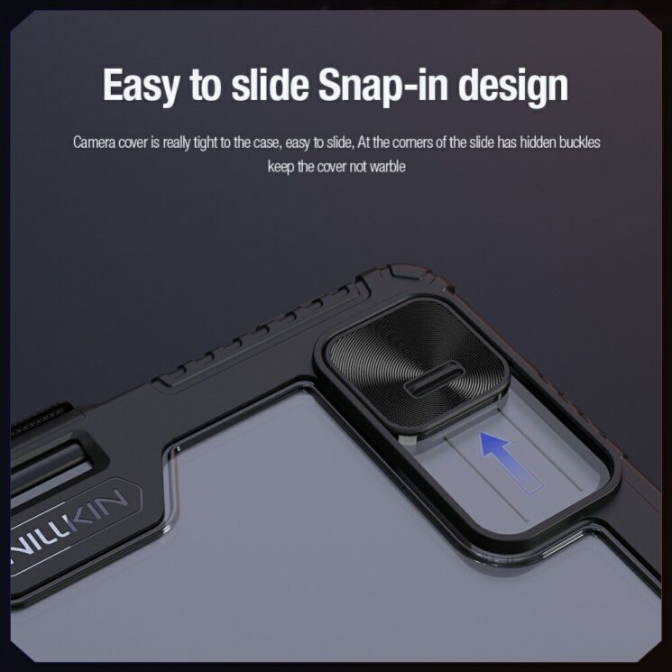 Чехол NILLKIN Bumper Leather Case Pro для Xiaomi Pad 7 / 7 Pro - Blue: фото 10 из 20