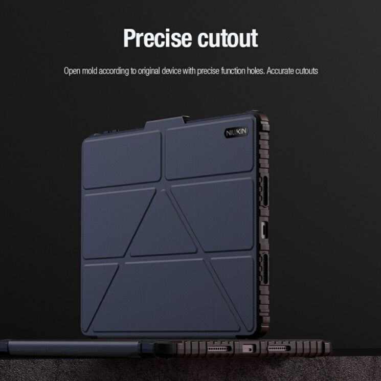 Чехол NILLKIN Bumper Leather Case Pro для Xiaomi Pad 7 / 7 Pro - Blue: фото 17 из 20