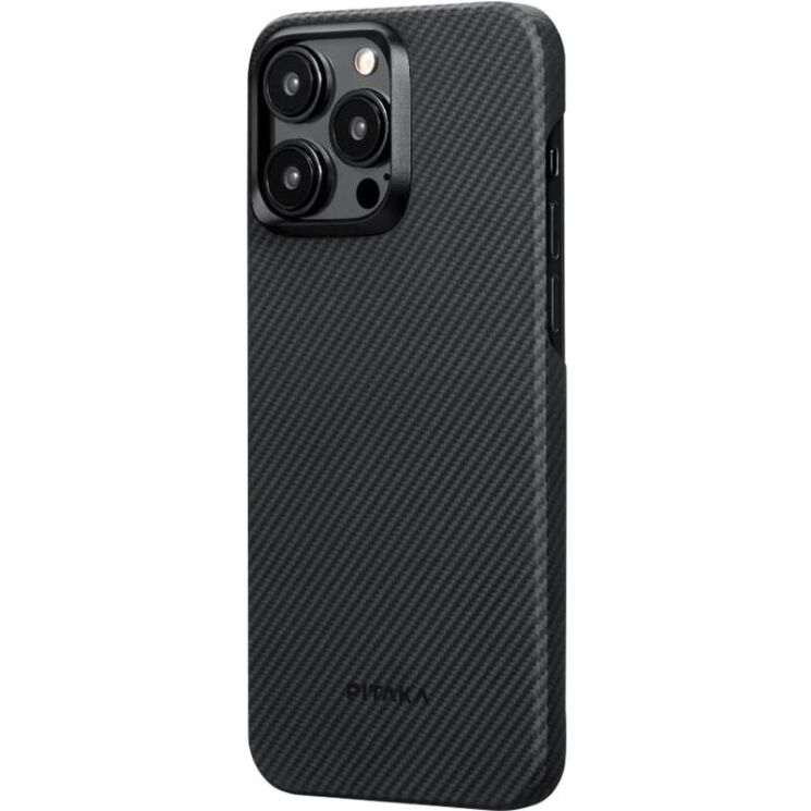 Чехол Pitaka MagEZ Case 4 для iPhone 15 Pro (KI1501PA) - 600D Black / Grey (Twill): фото 2 из 6