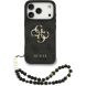 Чохол з ремінцем Guess 4G Strap 4G Classic Logo для iPhone 17 Pro (GUHCP17LP4GMGSK) - Black (403268B). Фото 1 з 9