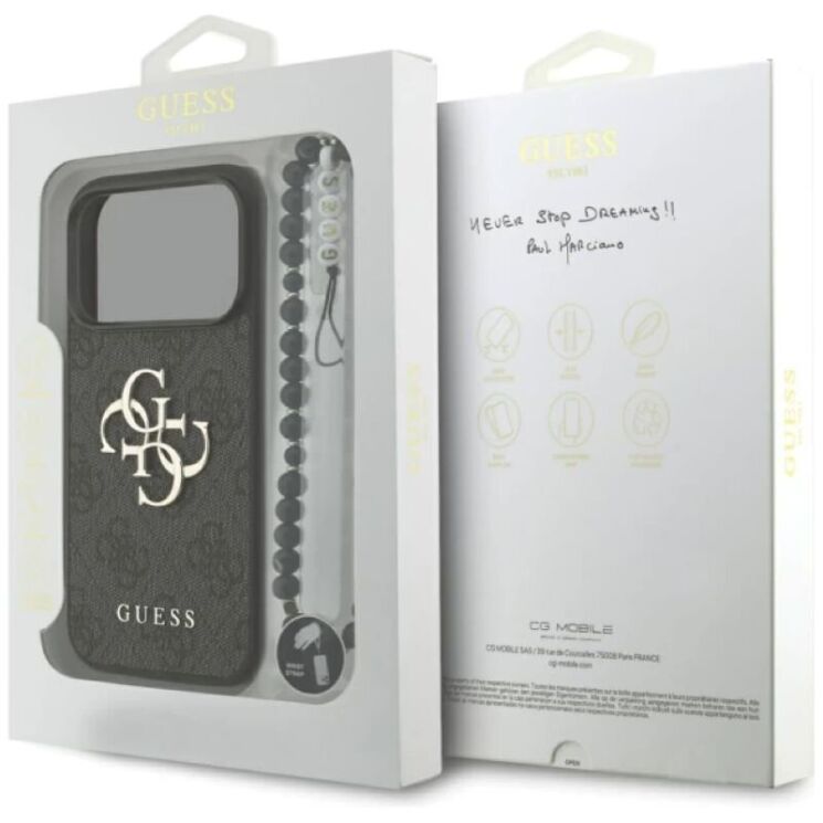 Чохол з ремінцем Guess 4G Strap 4G Classic Logo для iPhone 17 Pro (GUHCP17LP4GMGSK) - Black (403268B) Чохол з ремінцем Guess 4G Strap 4G Classic Logo для iPhone 17 Pro (GUHCP17LP4GMGSK) - Black: фото 8 з 9