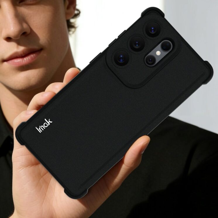 Чехол с усиленными углами IMAK Airbag Sand Case для Samsung Galaxy S26 Ultra (S948) - Matte Black: фото 8 из 9