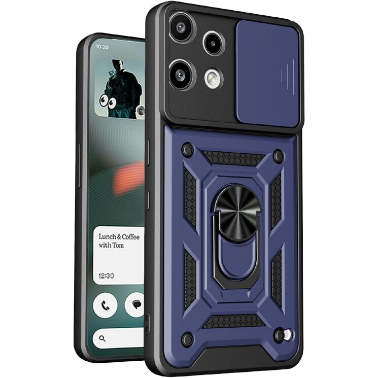 Чохол із захистом камери Deexe Armor Shield для Nothing Phone (3a) Lite - Blue: фото 1 з 9
