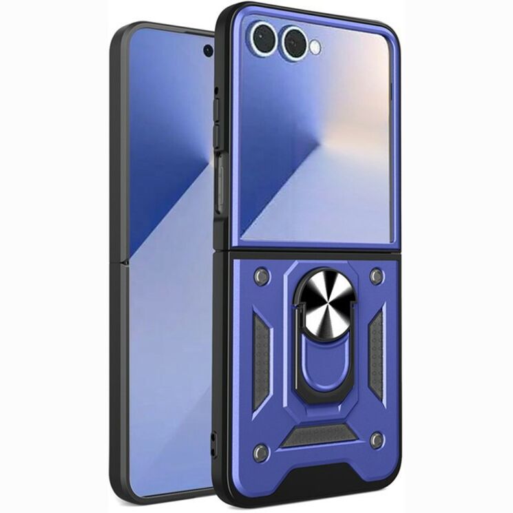 Чохол із захистом камери Deexe Armor Shield для Samsung Galaxy Flip 8 - Blue (423503L) Чохол із захистом камери Deexe Armor Shield для Samsung Galaxy Flip 8 - Blue: фото 1 з 10