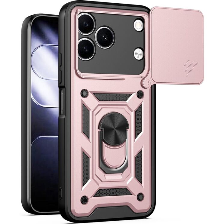 Чохол із захистом камери Deexe Armor Shield для TECNO Spark 50 - Rose Gold: фото 1 з 9