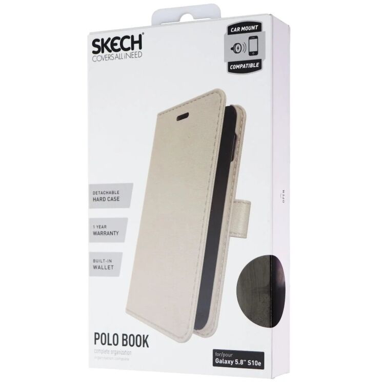 Чехол Skech Polo Book для Samsung Galaxy S10e (G970) SK74-PB-CHP - Gold: фото 3 из 4