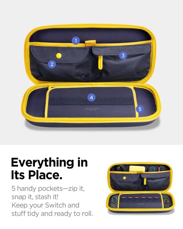 Чохол Spigen Nano Pop Pro для Nintendo Switch 2 (AGP09565) - Blueberry Navy: фото 13 з 13