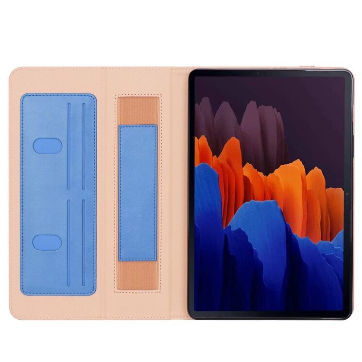 Чехол UniCase Business Style для Samsung Galaxy Tab S7 FE / S7 Plus / S8 Plus (T730/736/800/806/970/975) - Blue: фото 5 из 14