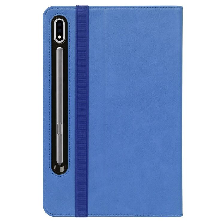 Чехол UniCase Business Style для Samsung Galaxy Tab S7 FE / S7 Plus / S8 Plus (T730/736/800/806/970/975) - Blue: фото 3 из 14