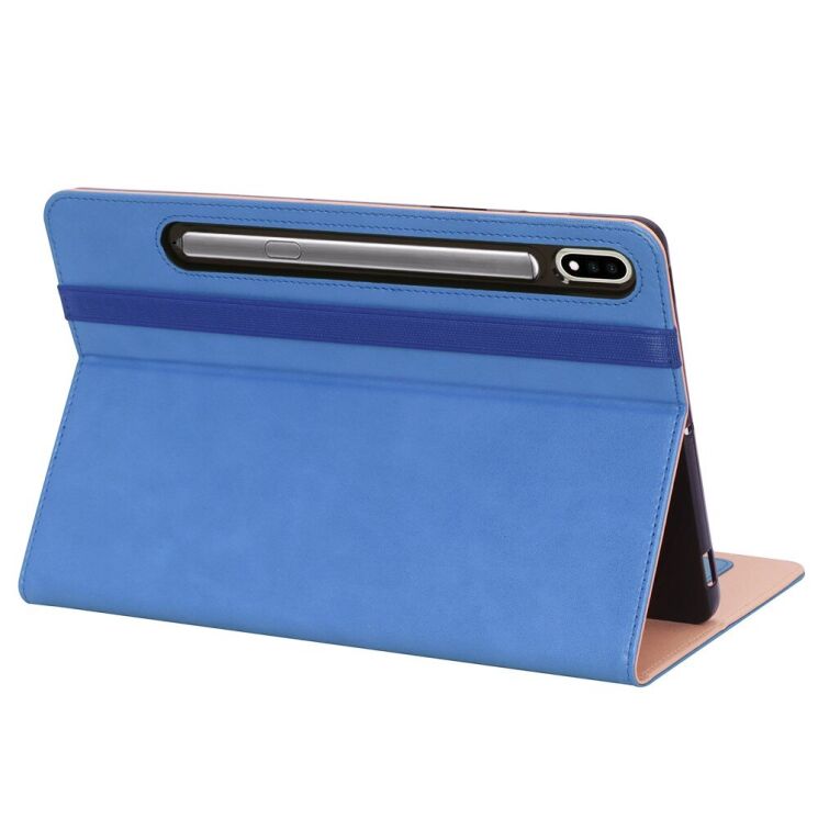 Чехол UniCase Business Style для Samsung Galaxy Tab S7 FE / S7 Plus / S8 Plus (T730/736/800/806/970/975) - Blue: фото 8 из 14