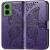 Чехол UniCase Butterfly Pattern для Motorola Moto G35 - Dark Purple: фото 1 из 7