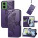 Чехол UniCase Butterfly Pattern для Motorola Moto G35 - Dark Purple (367911DV). Фото 4 из 7
