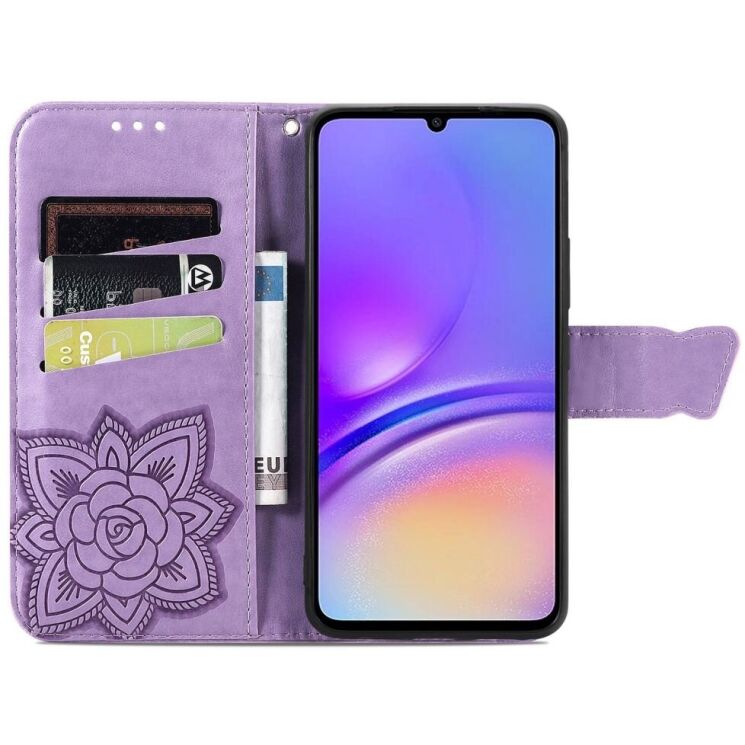 Чохол UniCase Butterfly Pattern для Samsung Galaxy A05 (A055) - Light Purple: фото 2 з 6