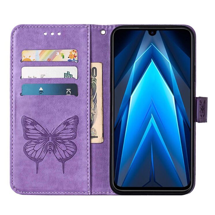 Чохол UniCase Butterfly Pattern для Tecno Spark Go 2022 (KG5m) - Light Purple: фото 4 з 7