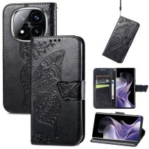 Чехол UniCase Butterfly Pattern для Xiaomi Redmi Note 14 Pro - Black: фото 1 из 11