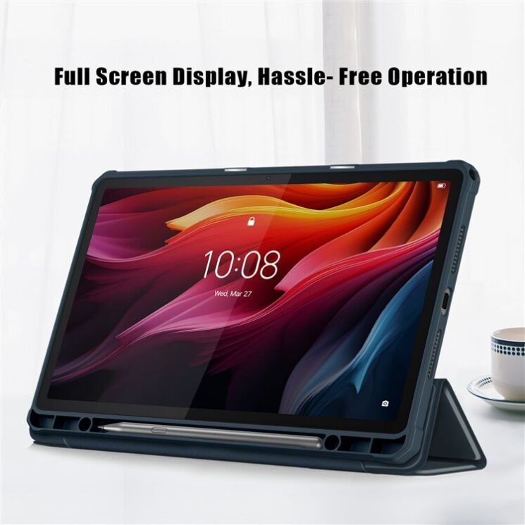 Чeхол UniCase Folio Style для Lenovo Tab K11 Plus - Black: фото 7 из 12