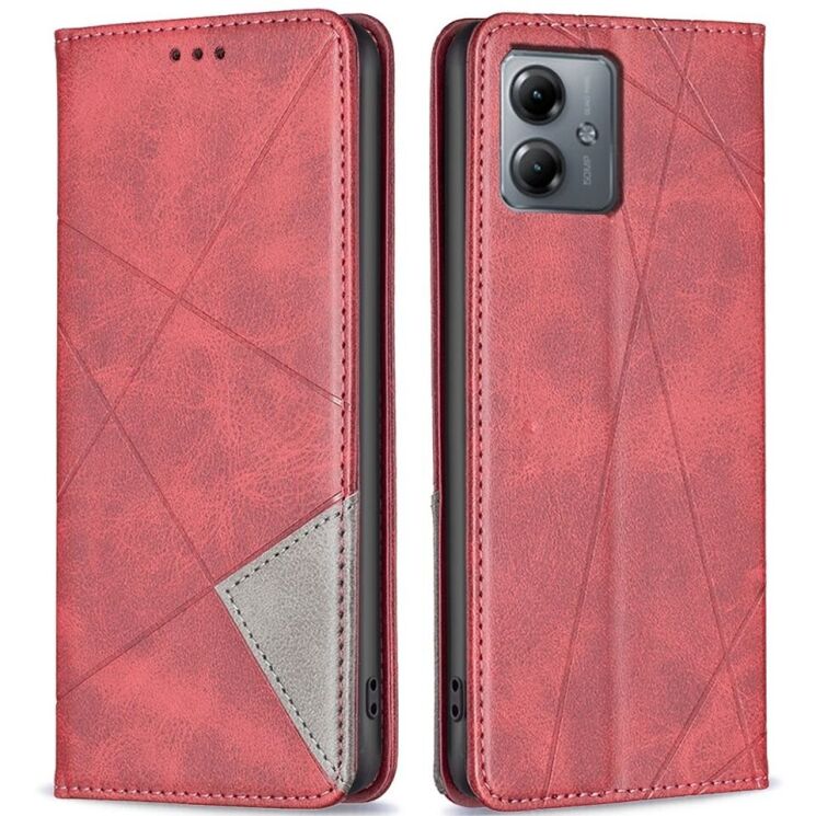 Чехол UniCase Geometric Pattern для Motorola Moto G14 - Red: фото 1 из 8