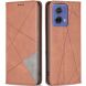 Чехол UniCase Geometric Pattern для Motorola Moto G85 - Brown (357001Z). Фото 1 из 8