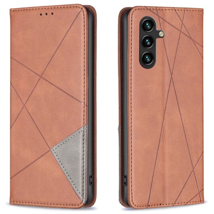 Чехол UniCase Geometric Pattern для Samsung Galaxy A36 (A366) - Brown: фото 1 из 6