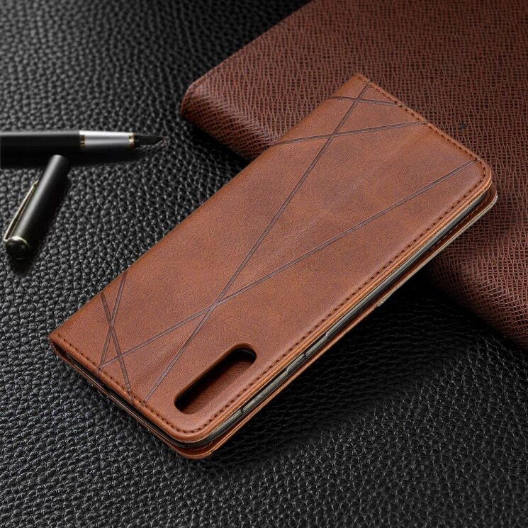 Чехол UniCase Geometric Pattern для Samsung Galaxy A50 (A505) / A30s (A307) / A50s - Brown: фото 3 из 11