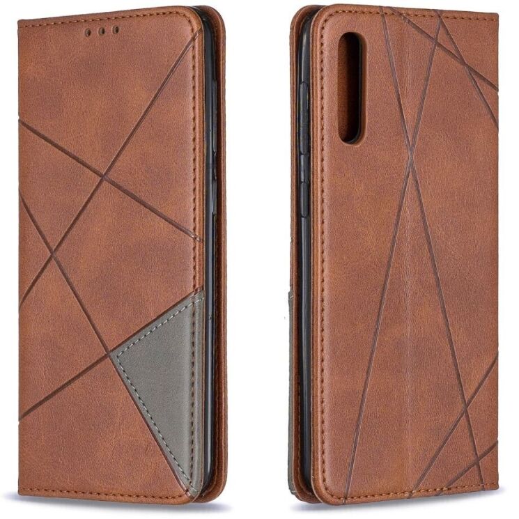 Чехол UniCase Geometric Pattern для Samsung Galaxy A50 (A505) / A30s (A307) / A50s - Brown: фото 6 из 11