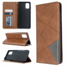 Чехол UniCase Geometric Pattern для Samsung Galaxy A71 (A715) - Coffee: фото 1 из 10