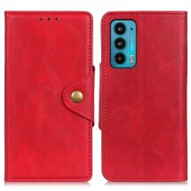 Чохол UniCase Vintage Wallet для Motorola Edge 20 - Red: фото 1 з 8