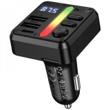 FM модулятор Hoco E89 PD30W (2USB + Type-C) - Black: фото 1 из 5