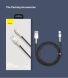 Кабель Baseus Cafule Metal USB to Type-C (66W, 1m) CAKF000101 - Black (895935B). Фото 20 з 21